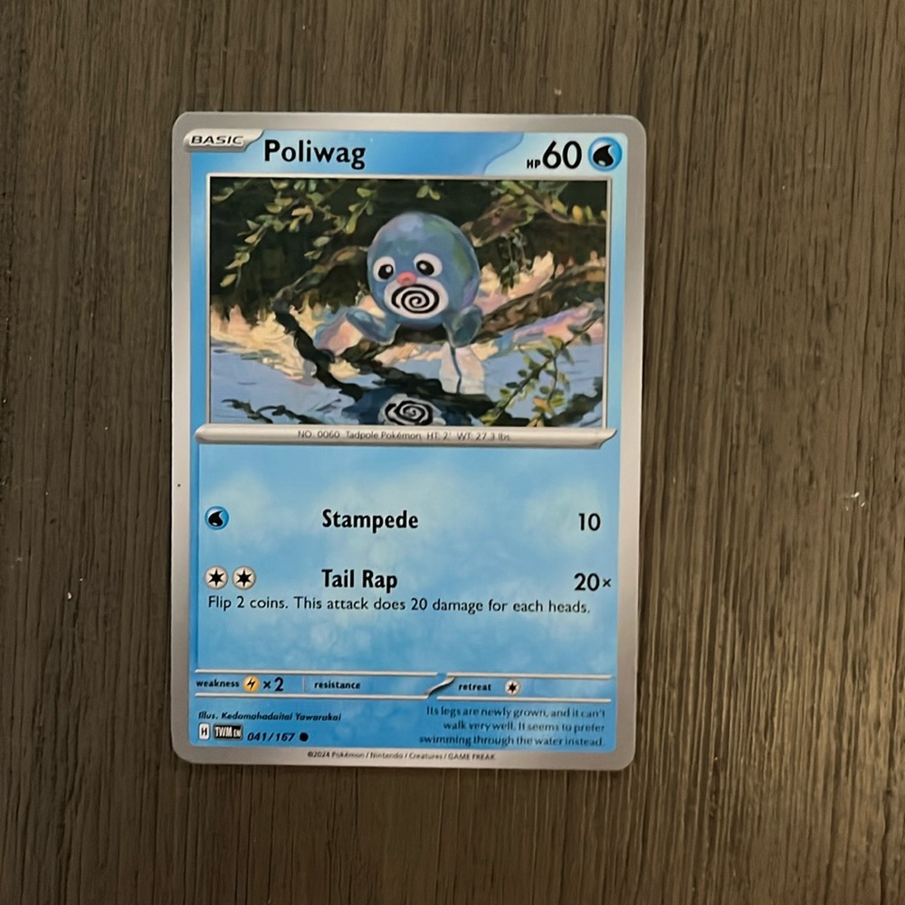 Pokémon Poliwag Card